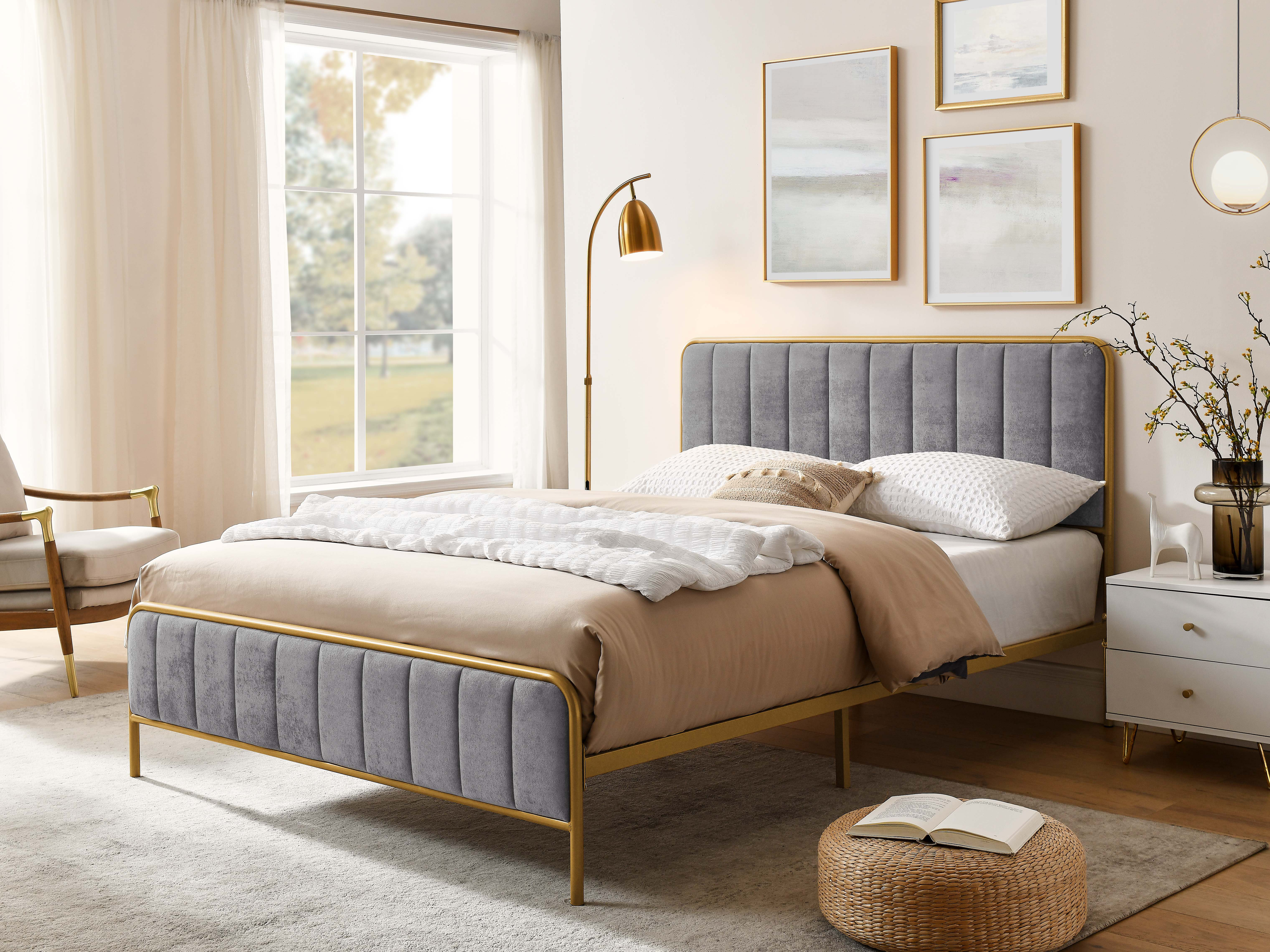 Mercer41 Upholstered Bed Frame & Reviews | Wayfair